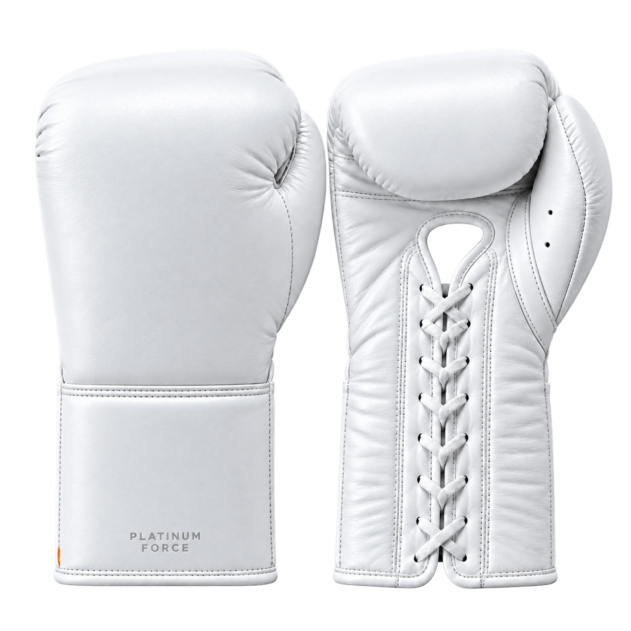 White Platinum Force slim lace-up gloves