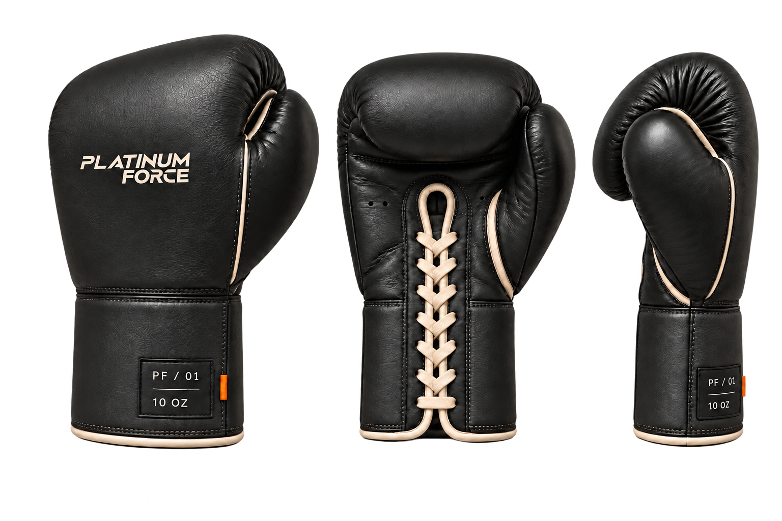 Front view of the black PF / 01 glove